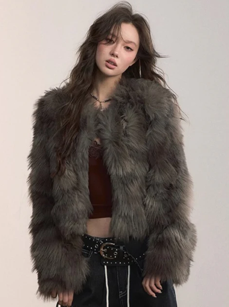 Faux Fur Short Jacket
