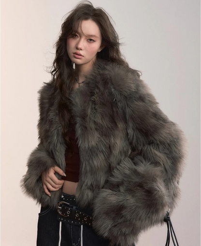 Faux Fur Short Jacket